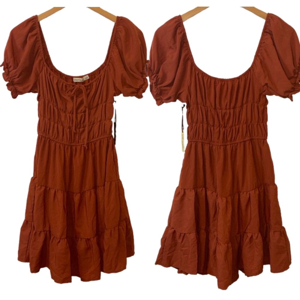 Liberty Love Puff Sleeve Smocked Waist Dress